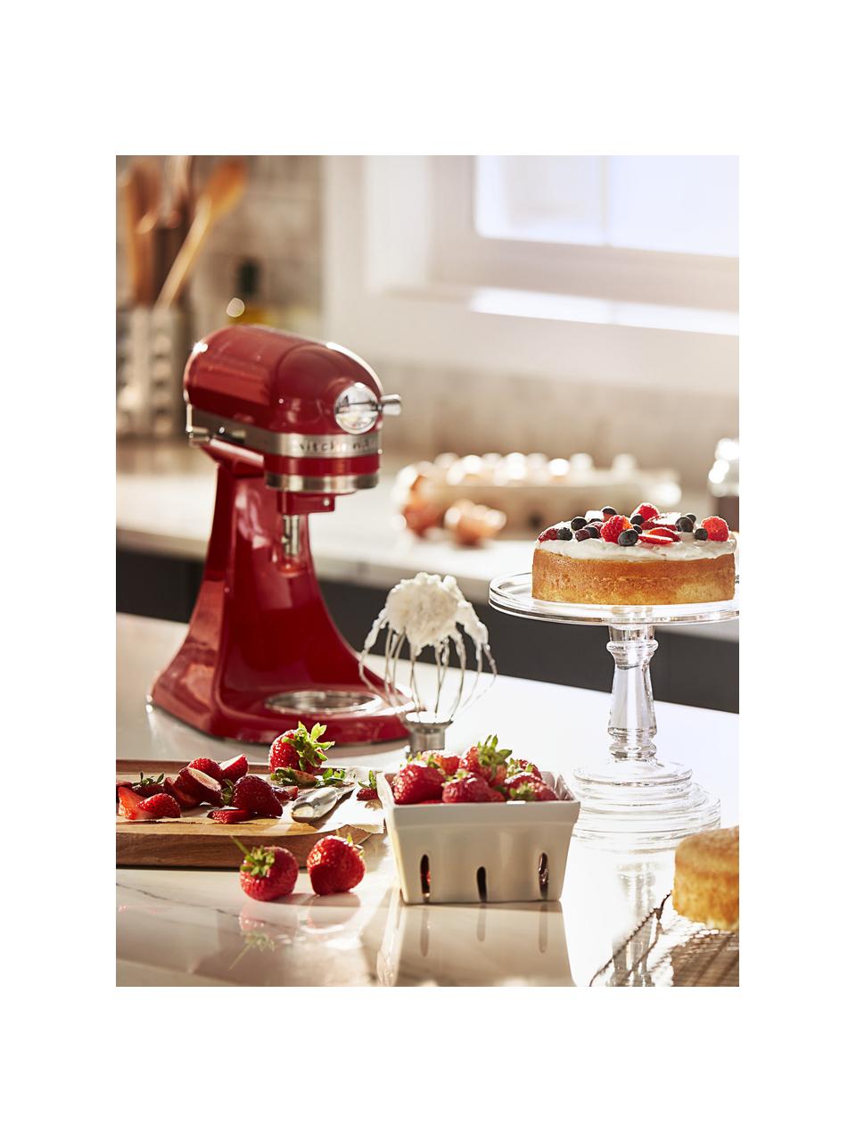 Küchenmaschine Mini, Gehäuse: Zinkdruckguss, Schüssel: Edelstahl, Rot, glänzend, B 31 x H 31 cm