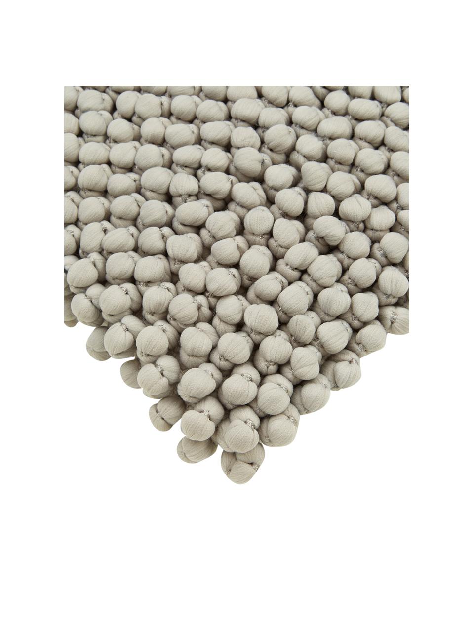 Kissenhülle Iona in Grau, Vorderseite: 76% Polyester, 24% Baumwo, Rückseite: 100% Baumwolle, Grau, 45 x 45 cm