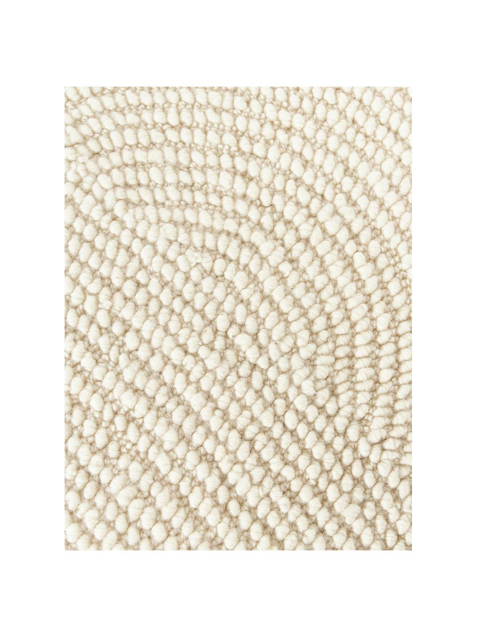 Tapis en laine tufté main Eleni, 100 % laine, certifiée RWS

Les tapis en laine peuvent perdre des fibres lors des premières semaines et des peluches peuvent se former, ce phénomène est naturel et diminue à mesure de votre usage et du temps, Blanc cassé, larg. 80 x long. 200 cm