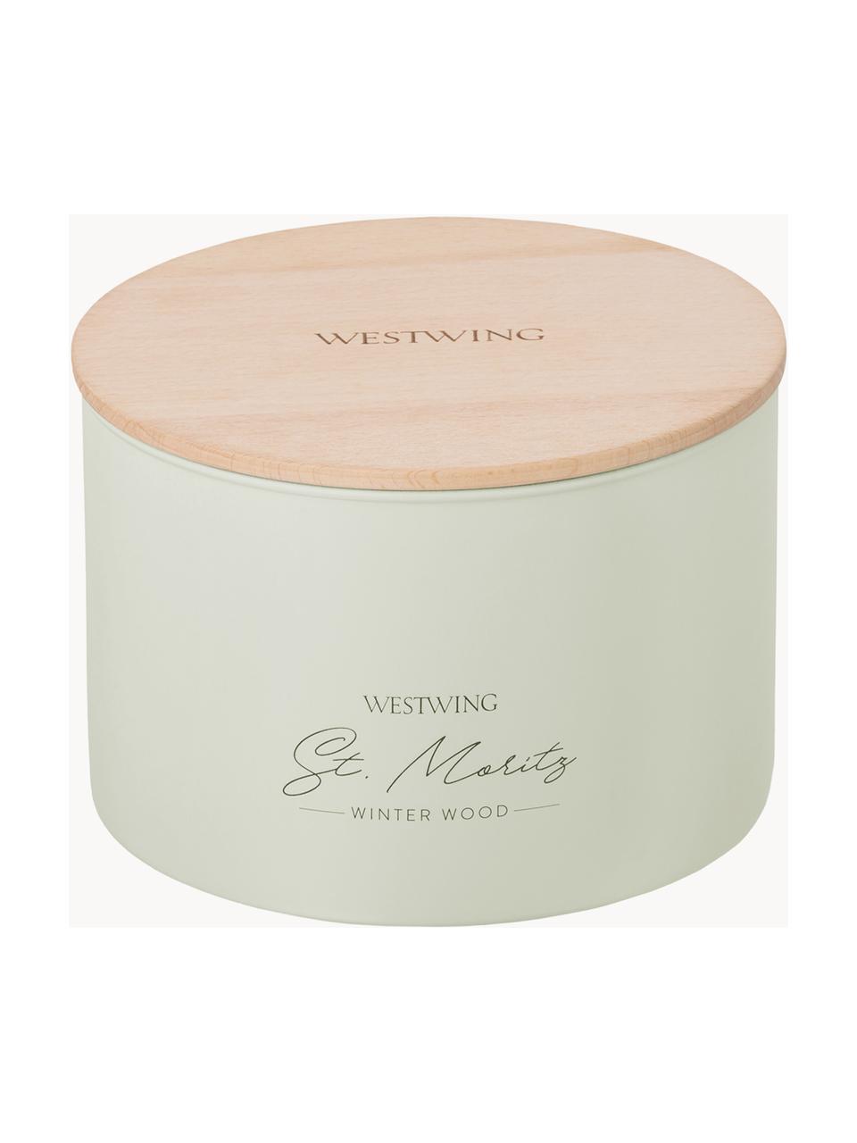 Vela perfumada cuatro mechas St. Moritz (sándalo), Recipiente: vidrio, Sándalo, madera de cedro, guayaco, incienso, ∅ 15 x Al 11 cm