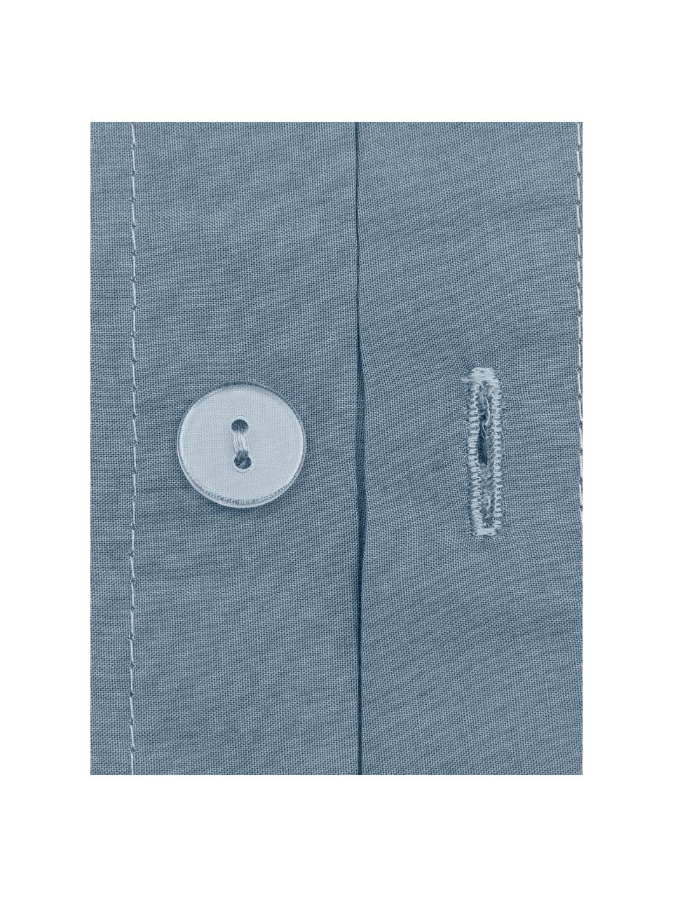 Pościel z perkalu Elsie, Niebieski, 200 x 200 cm + 2 poduszki 80 x 80 cm