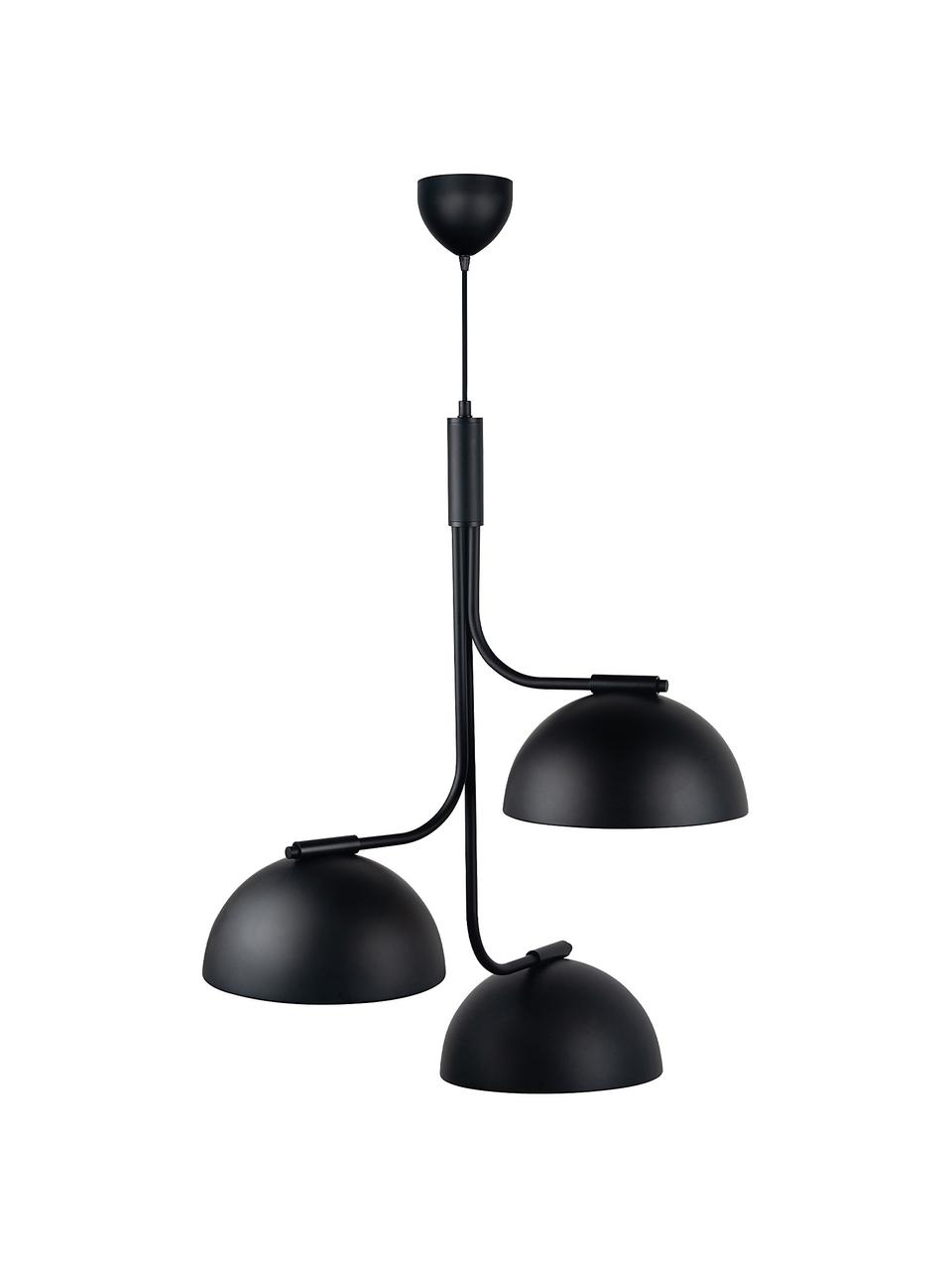 Grande suspension scandi Tullio, Noir, Ø 60 x haut. 73 cm