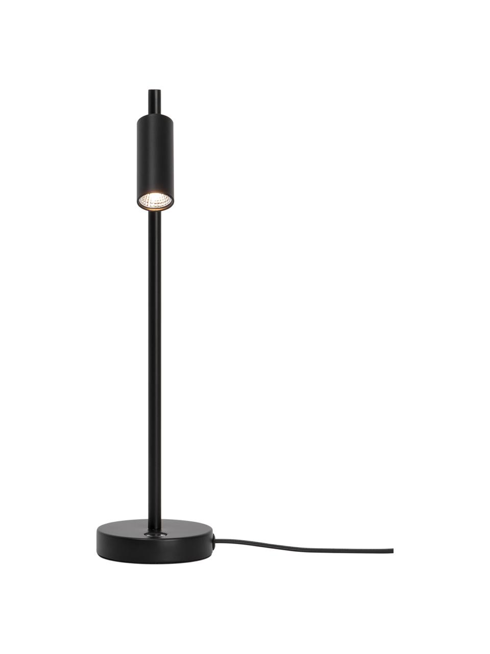 Dimmbare LED-Schreibtischlampe Omari in Schwarz, Lampenschirm: Metall, beschichtet, Schwarz, B 10 x H 40 cm