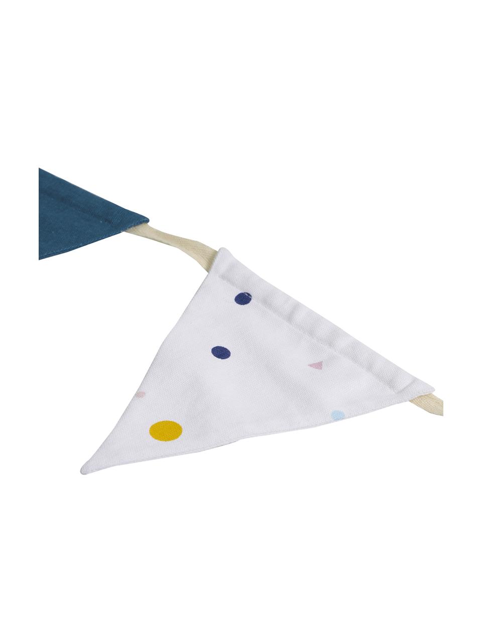 Guirlande drapeaux Zalia, 250 cm, 100 % coton bio, Multicolore, Long. 250 cm