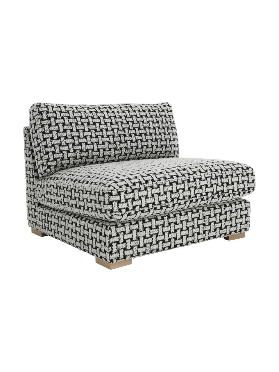 Buklé kreslo Stories, Čierna, biela, Š 93 x H 91 cm