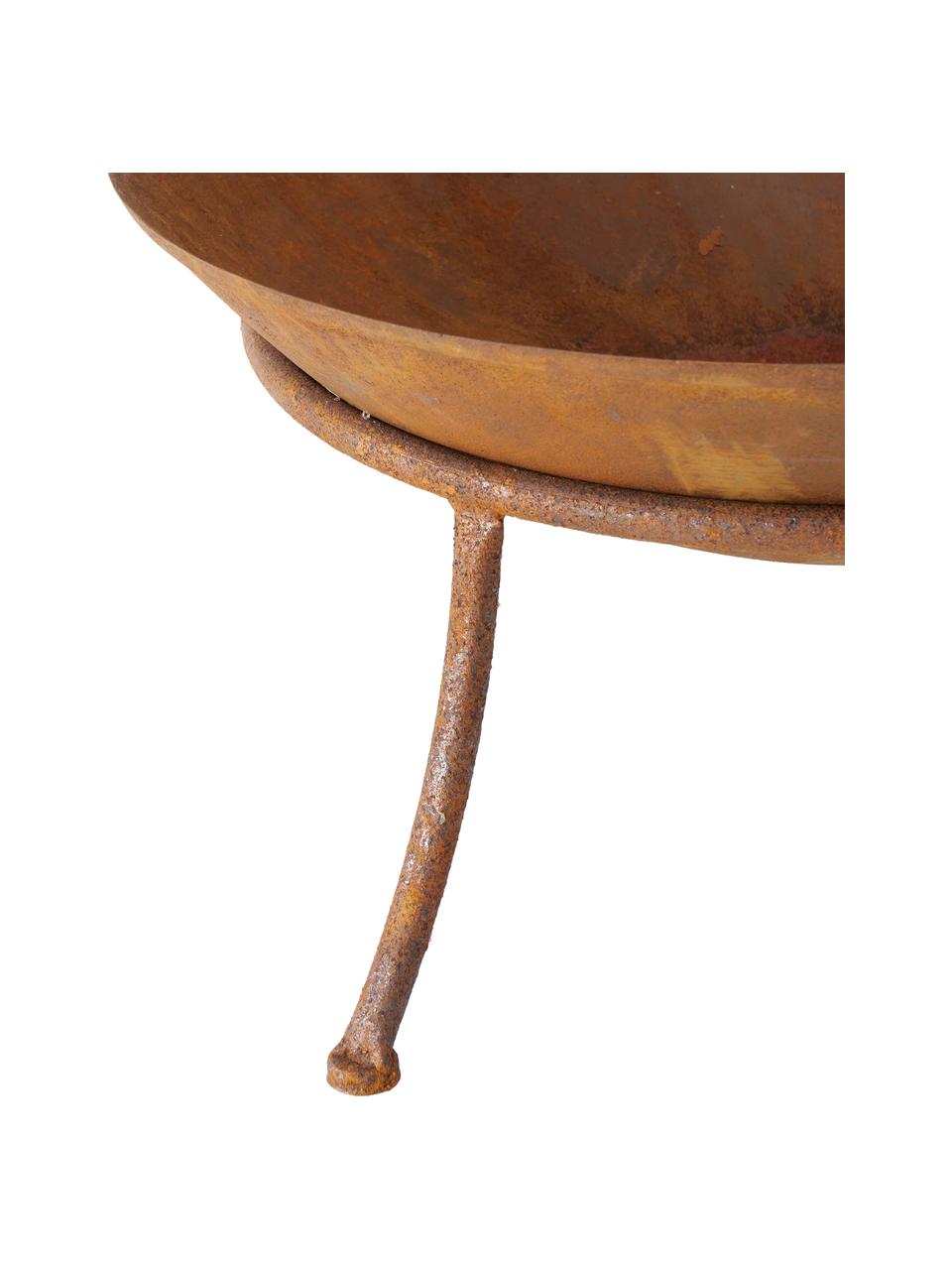 Brasero Seona, Metal recubierto, Marrón, marrón rojizo, Ø 42 x Al 20 cm