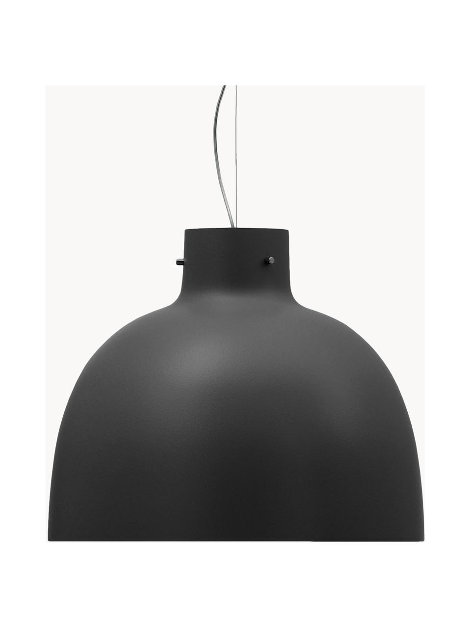 Lámpara de techo grande Bellissima, Plástico, Negro, Ø 50 x Al 41 cm