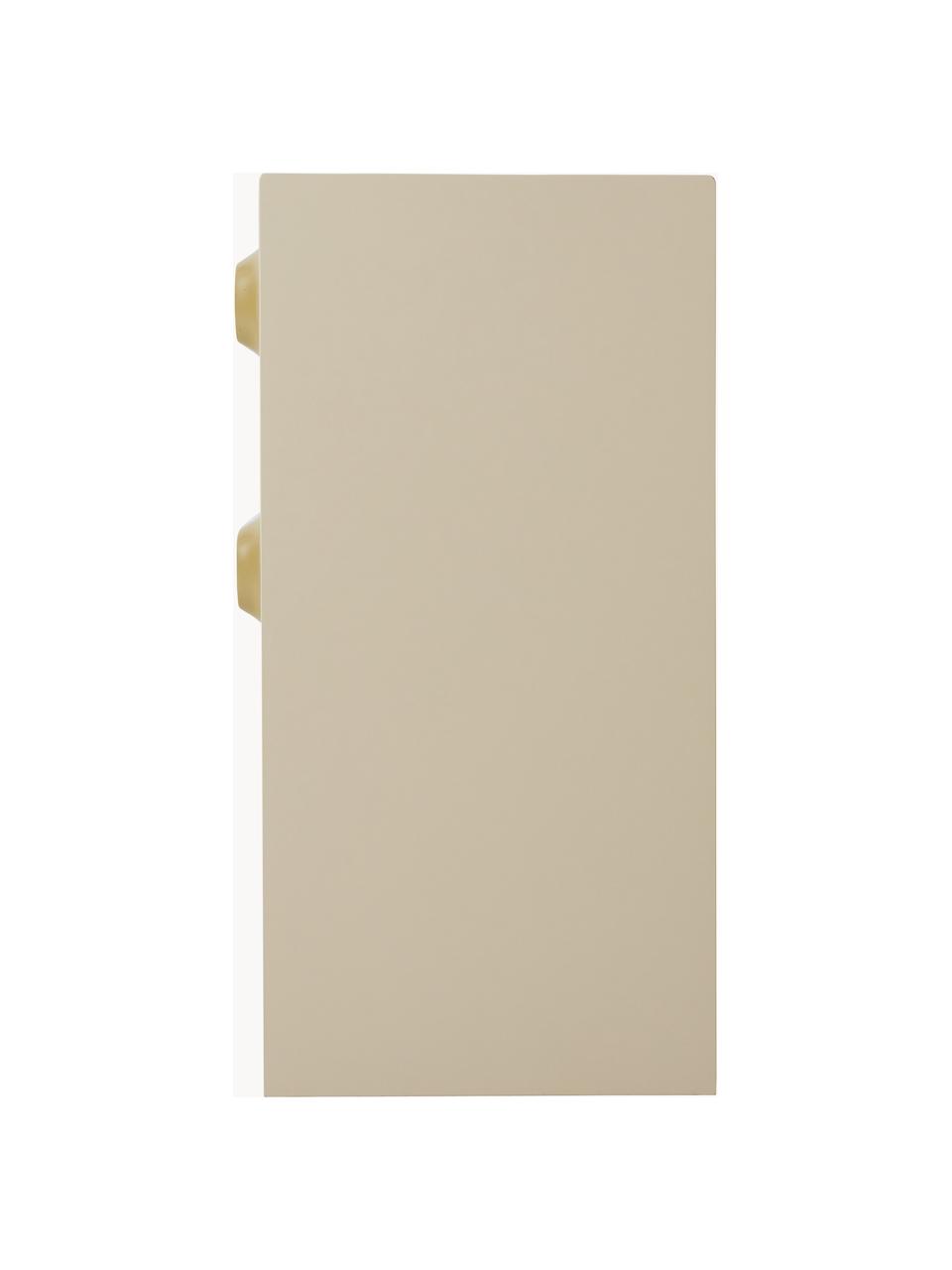 Aparador Space, Tablero de fibras de densidad media (MDF), Verde oliva, beige claro, An 160 x Al 80 cm