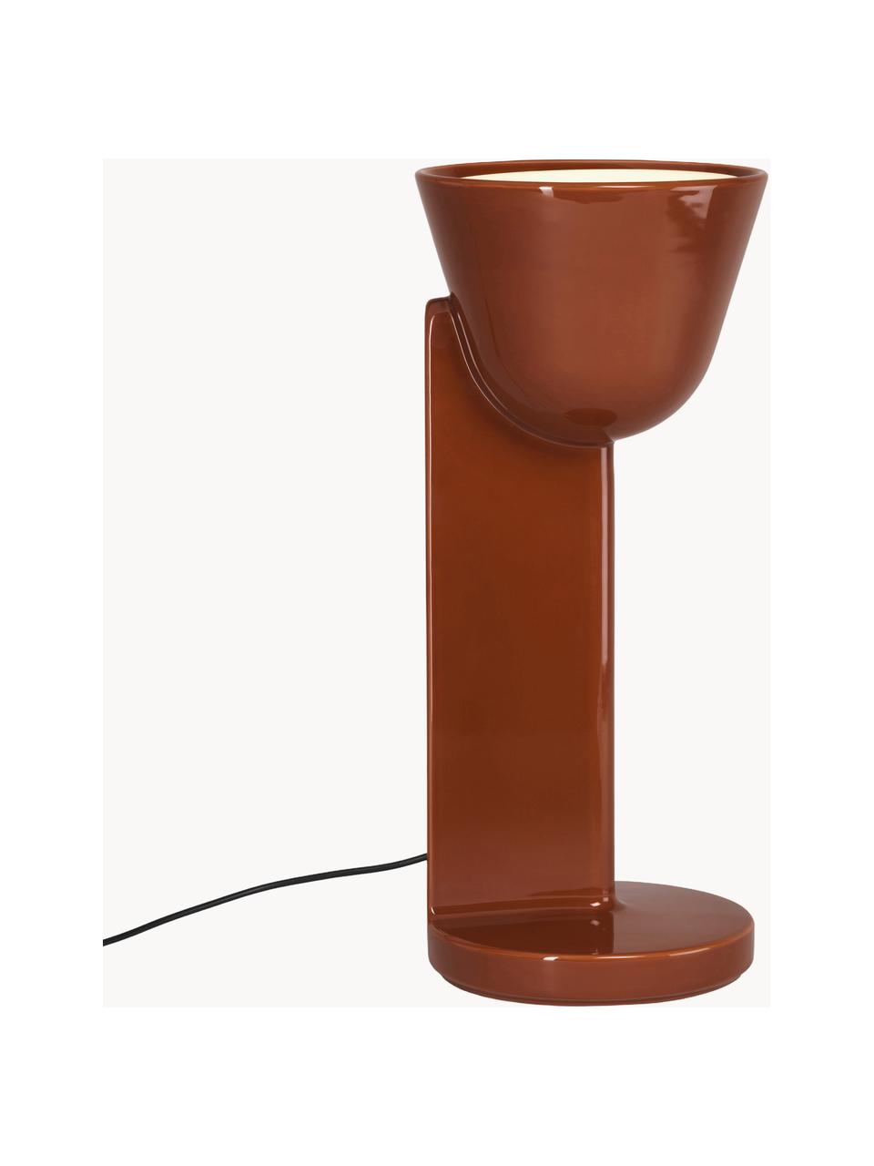 Lampada da tavolo grande fatta a mano Ceramique Up, Ceramica, Ruggine, Ø 22 x Alt. 50 cm