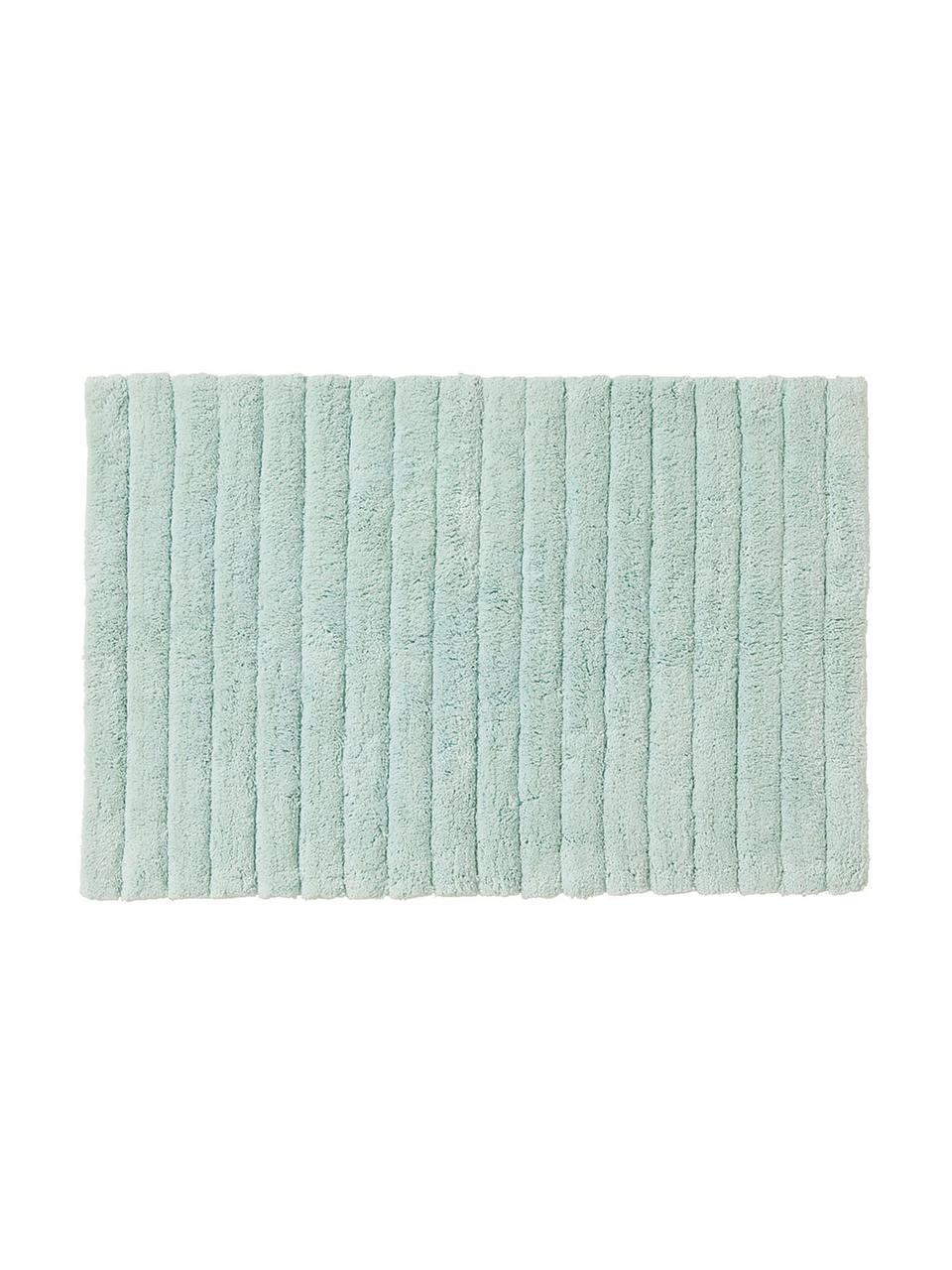 Flauschiger Badvorleger Board in Mintgrün, Baumwolle,
schwere Qualität, 1900 g/m², Mintgrün, 50 x 60 cm