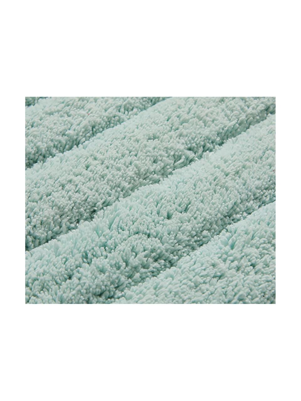 Fluffy badmat Board in mintgroen, Katoen, zware kwaliteit, 1900 g/m², Mintgroen, 50 x 60 cm