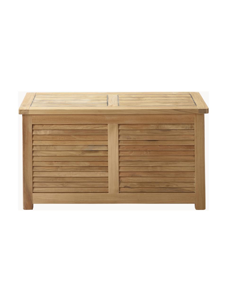 Baúl de madera de teca Storage, Estructura: madera de teca pulida, Madera de teca, An 90 x Al 48 cm