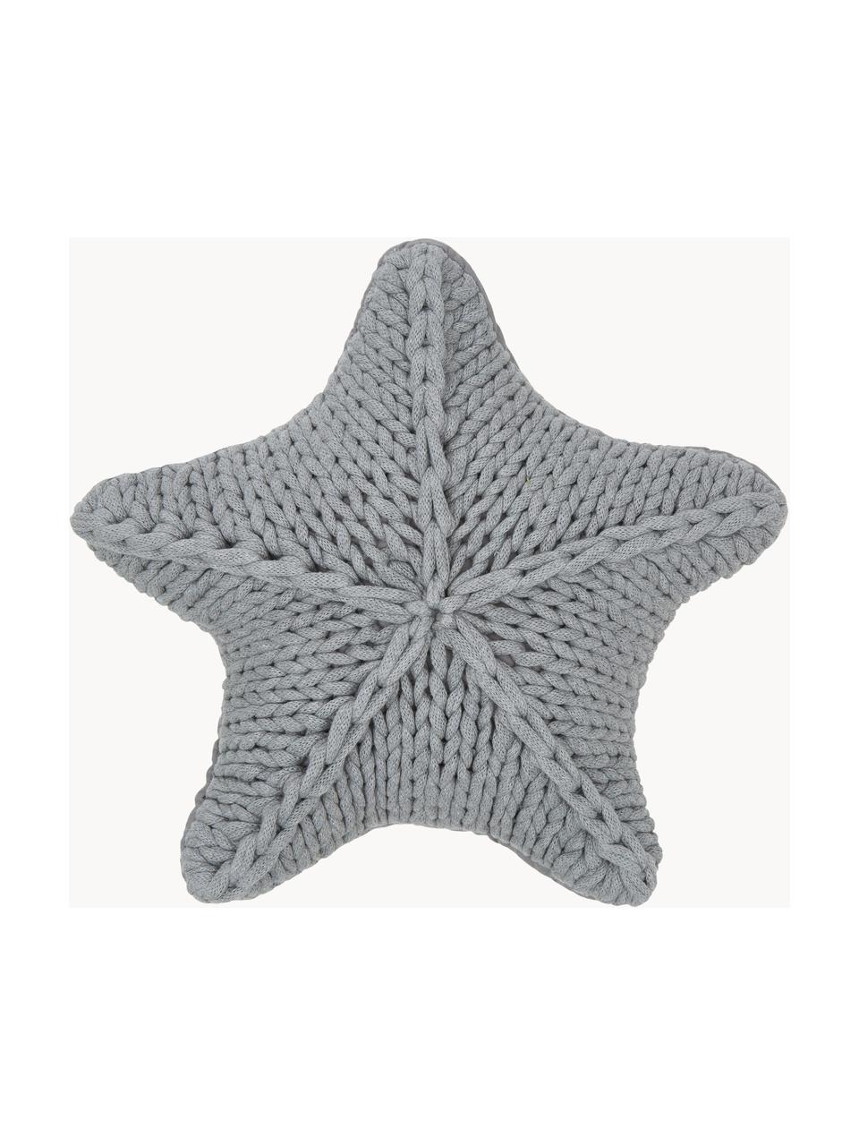 Poduszka z dzianiny Sparkle, Jasny szary, S 45 x D 45 cm