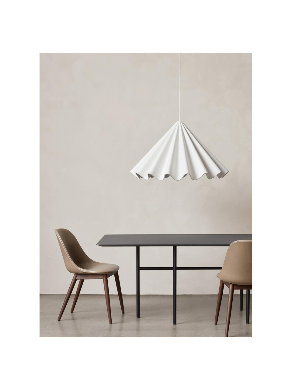 Mesa de comedor Snaregade, 200 x 90 cm, Tablero: chapado en madera de robl, Estructura: metal con pintura en polv, Negro, An 200 x F 90 cm