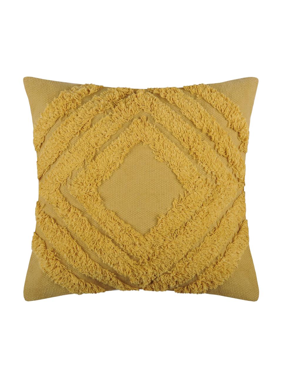 Coussin 40x40 jaune moutarde Greenmood, Jaune moutarde