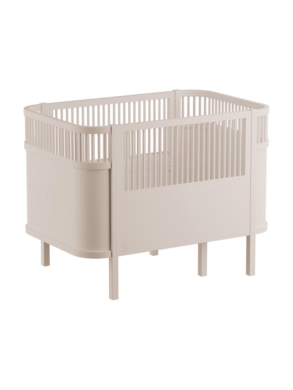 Baby-Bett Junior, Birkenholz, lackiert, Beige, 115 x 88 cm