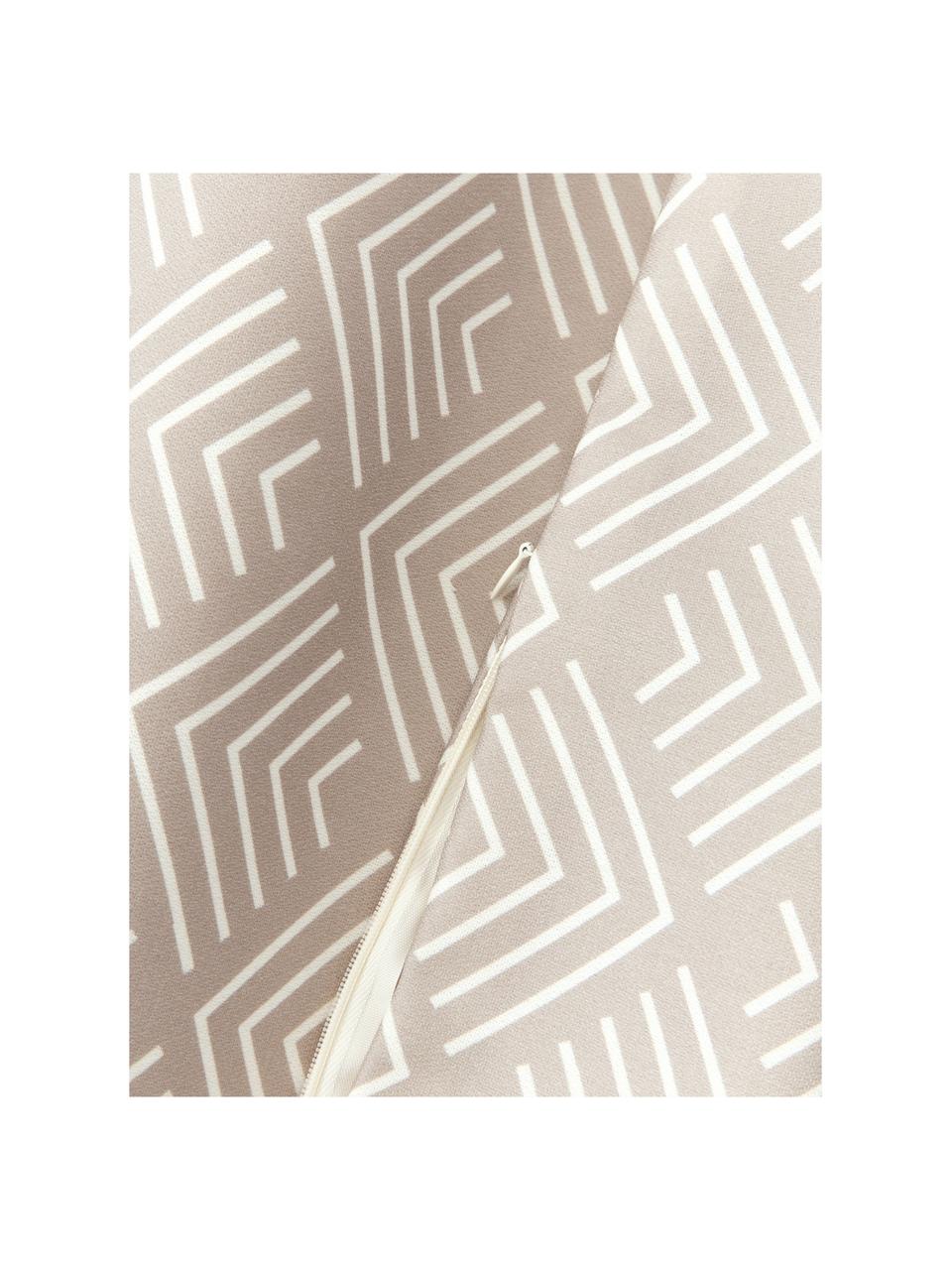 Housse de coussin 40x40 avec motif graphique Milano, 100 % polyacrylique

Le matériau est certifié STANDARD 100 OEKO-TEX®, 2016OKO494, AITEX, Beige, blanc, larg. 40 x long. 40 cm