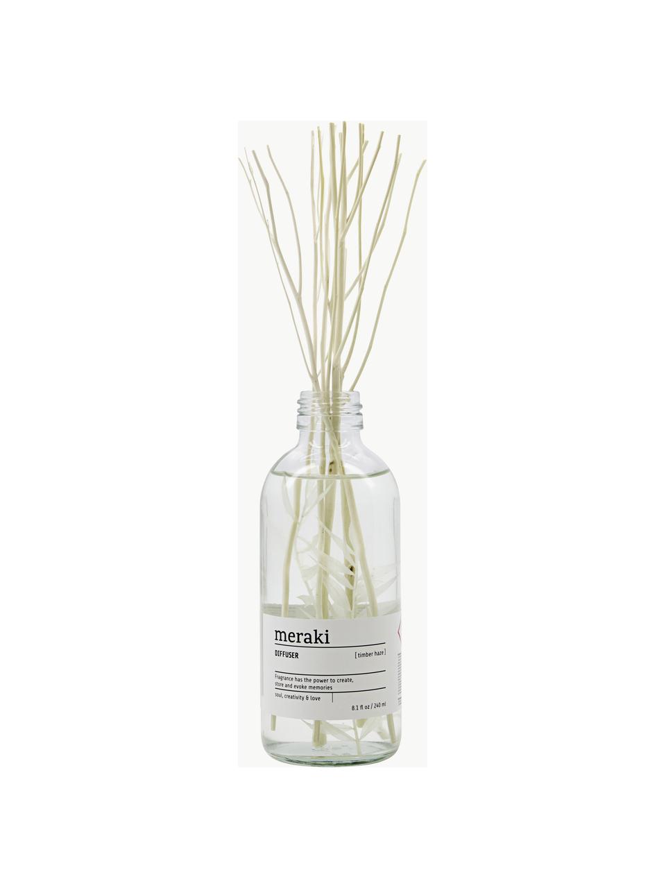 Diffuser Timber Haze (Zitrusfrüchte, Rose, Geranie & Jasmin), Flasche: Glas, Zitrusfrüchte, Rose, Geranie & Jasmin, Ø 6 x H 26 cm