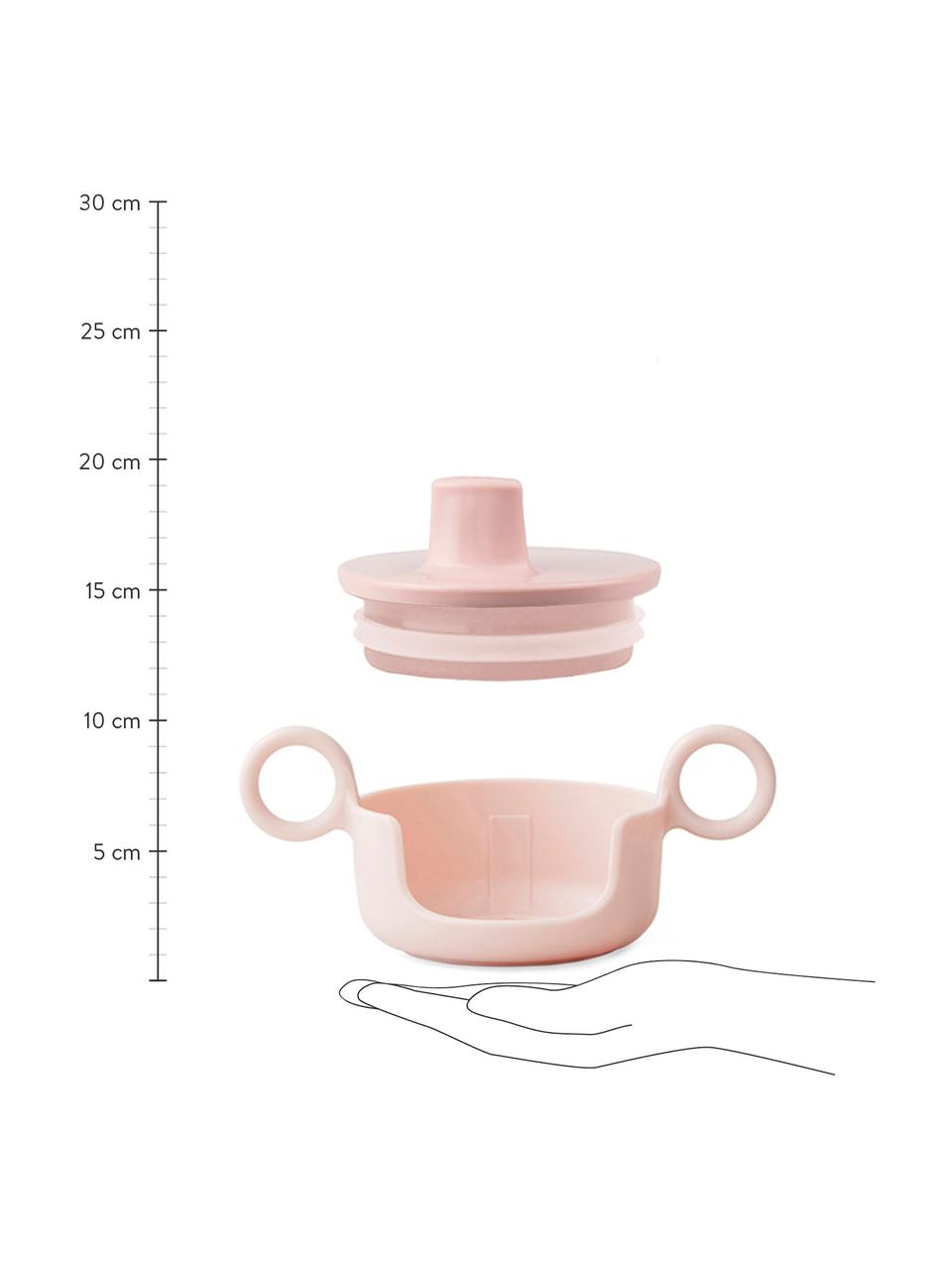 Tuit en houder voor beker Grow With Your Cup, Melamine, Roze, 14 x 8 cm