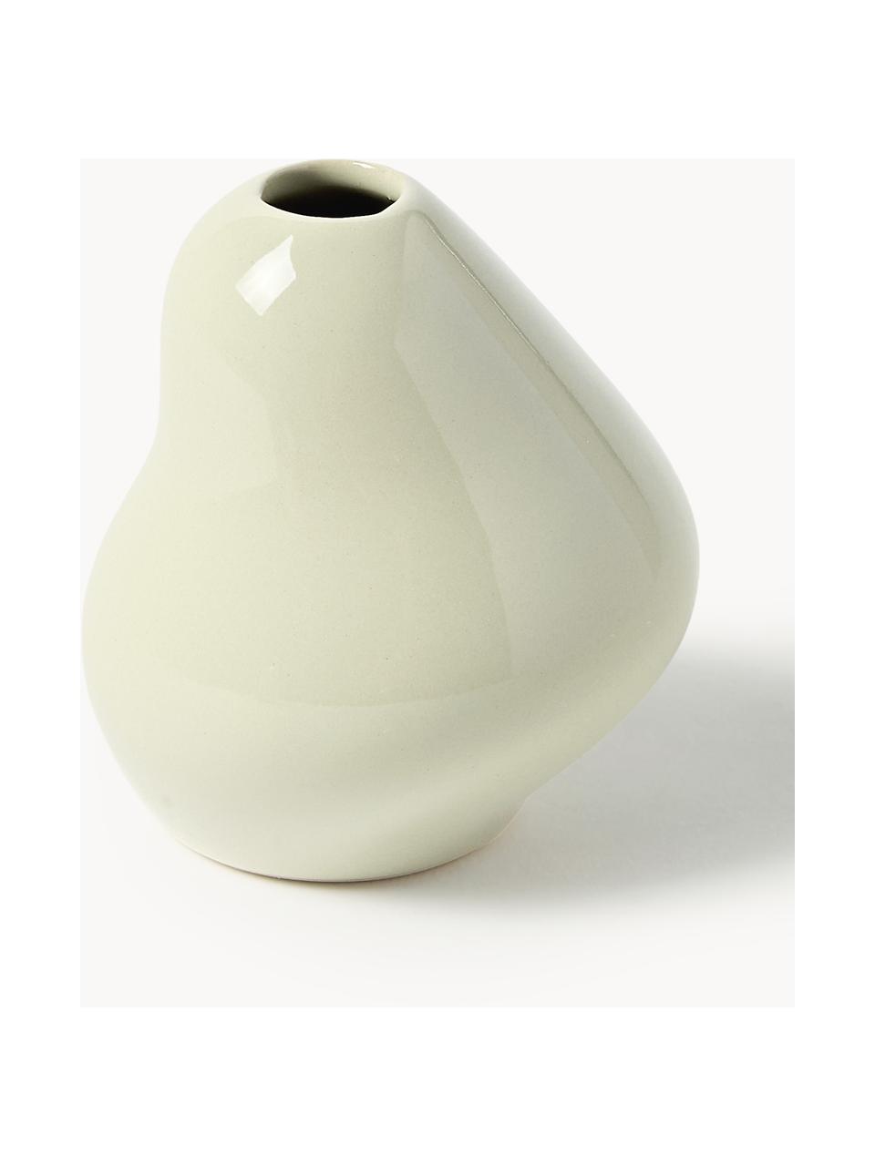 Vases en grès Madhuri, 3 élém., Grès cérame, Blanc cassé, Lot de différentes tailles