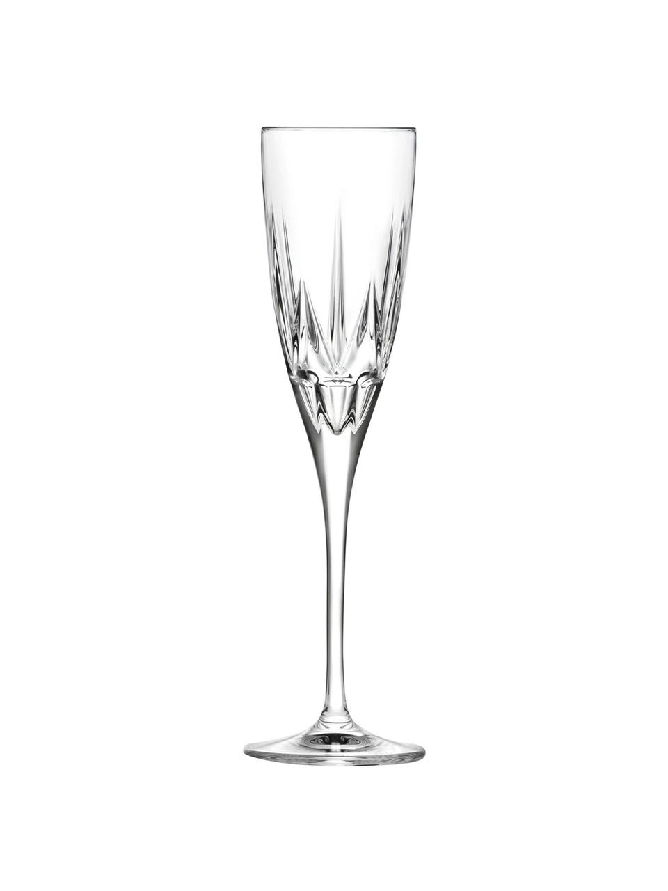 Flûte à champagne cristal Chic, 6 pièces, Cristal luxion, Transparent, Ø 6 x haut. 24 cm, 150 ml