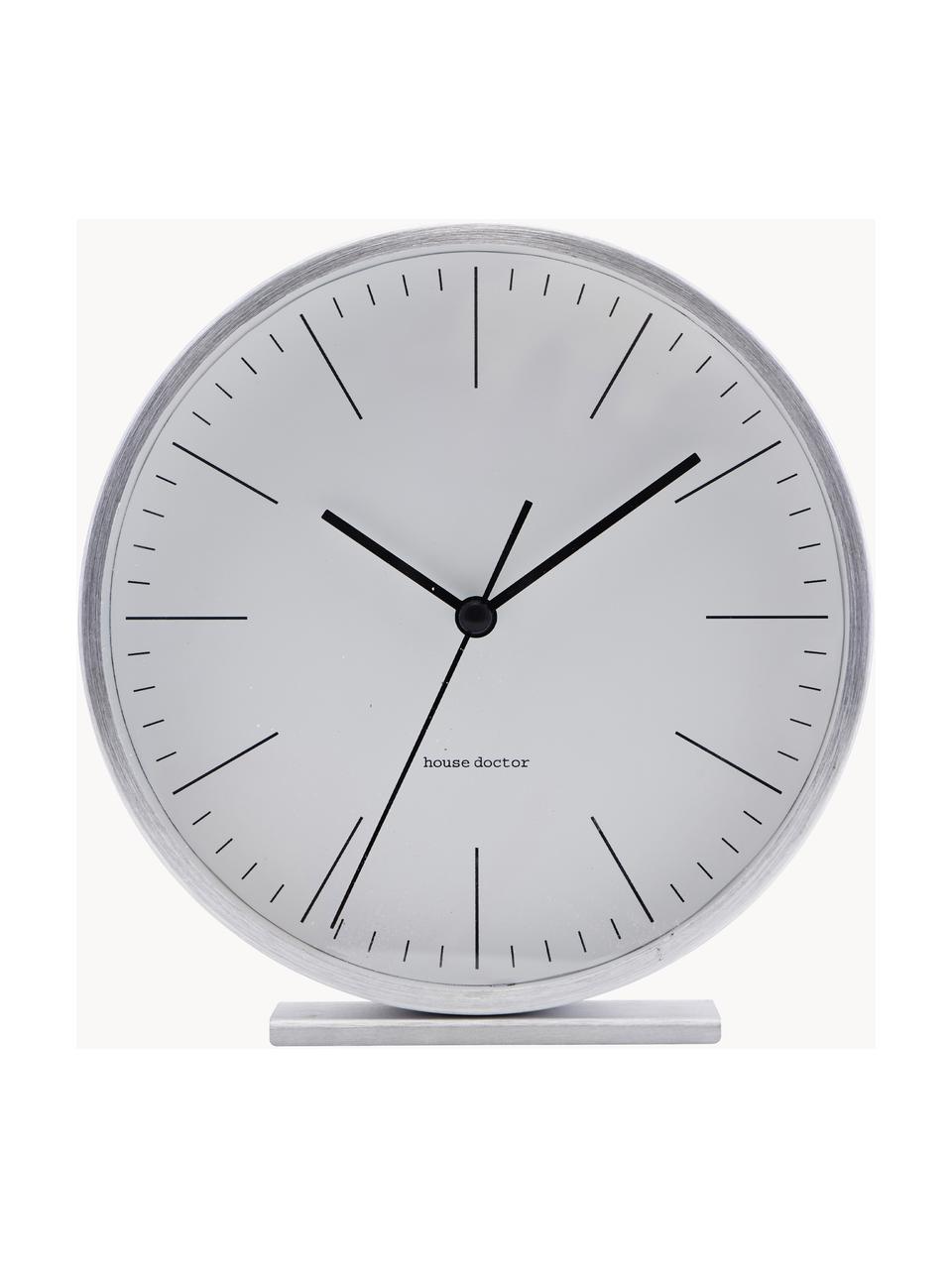 Stolní hodiny Hannah, Stříbrná, Ø 15 cm, V 4 cm