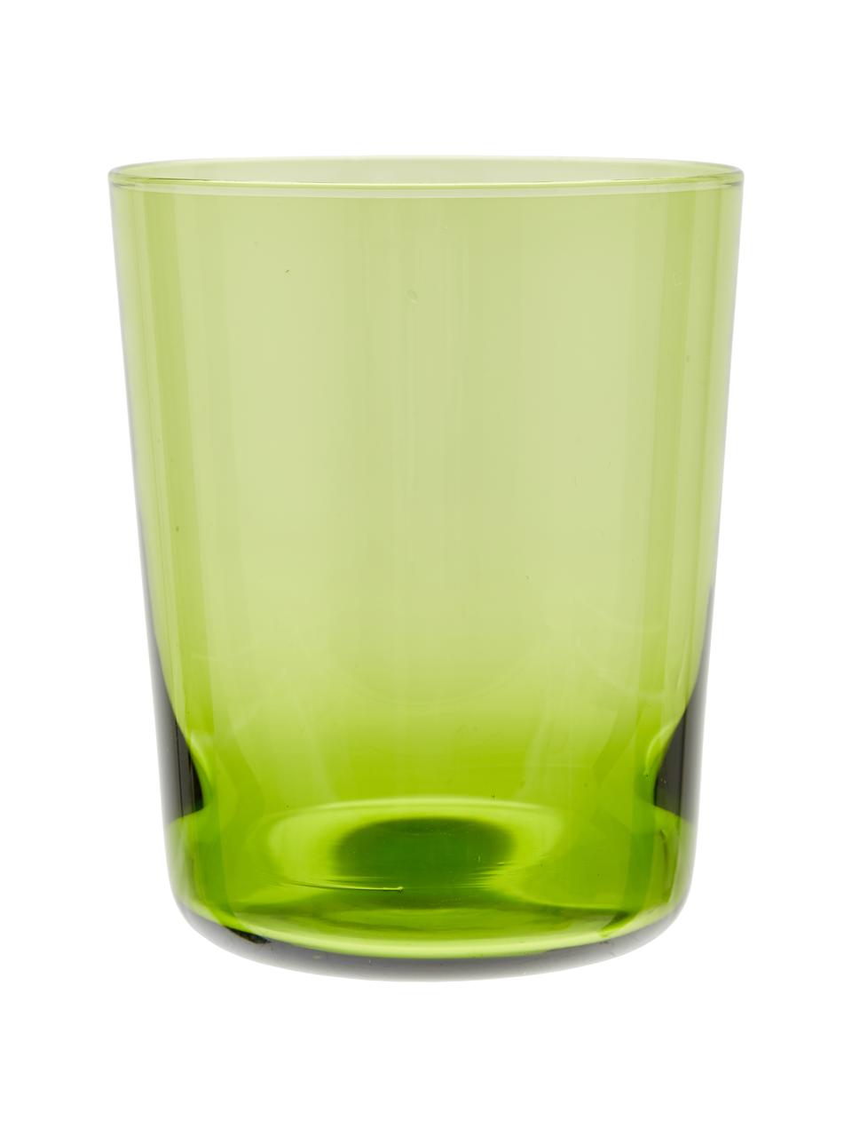 Vasos de colores de vidrio soplado artesanalmente Desiguale, 6 uds., Vidrio soplado artesanalmente, Multicolor, Ø 8 x Al 10 cm, 200 ml