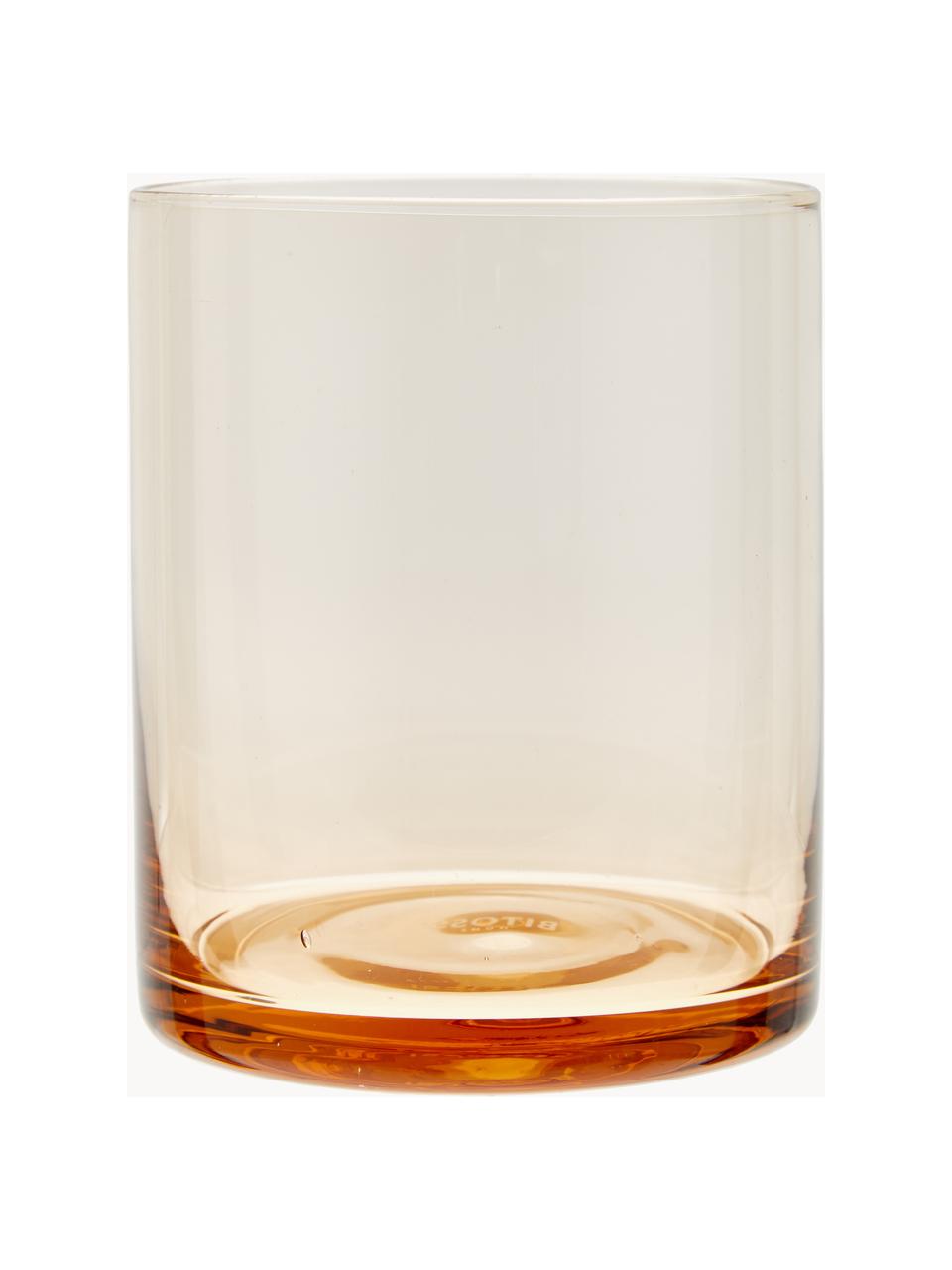 Mundgeblasene Wassergläser Diseguale, 6er-Set, Glas, mundgeblasen, Bunt, transparent, Ø 8 x H 10 cm, 200 ml