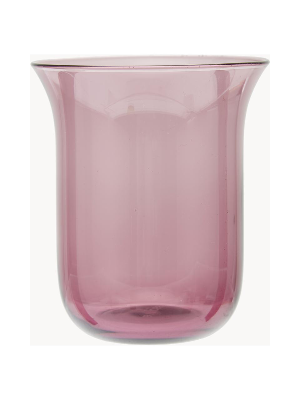 Verres à eau soufflés bouche Diseguale, 6 élém., Verre, soufflé bouche, Multicolore, transparent, Ø 8 x haut. 10 cm, 200 ml