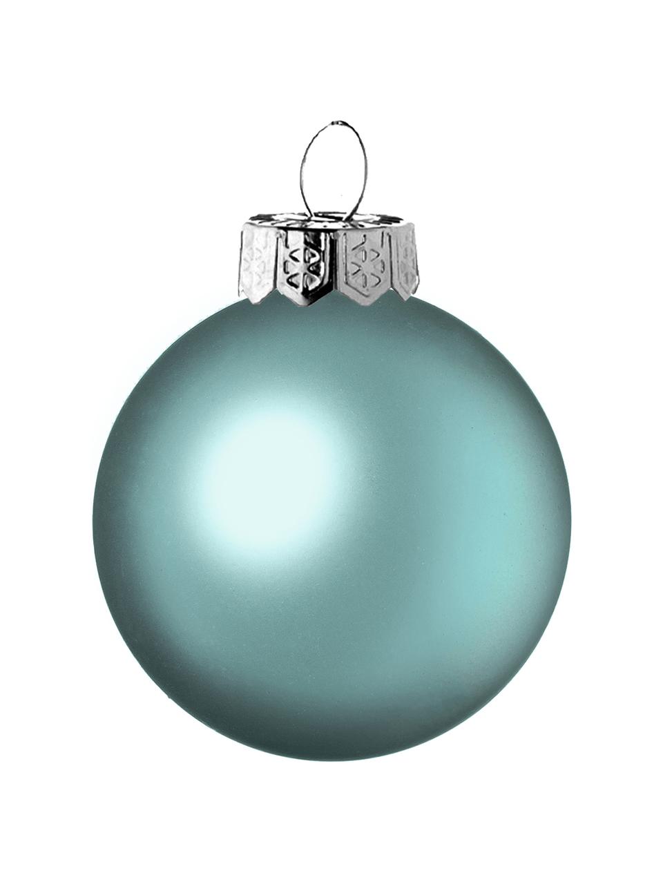 Sada malých vánočních ozdob Evergreen,  Ø 4 cm, 16 dílů, Modrá