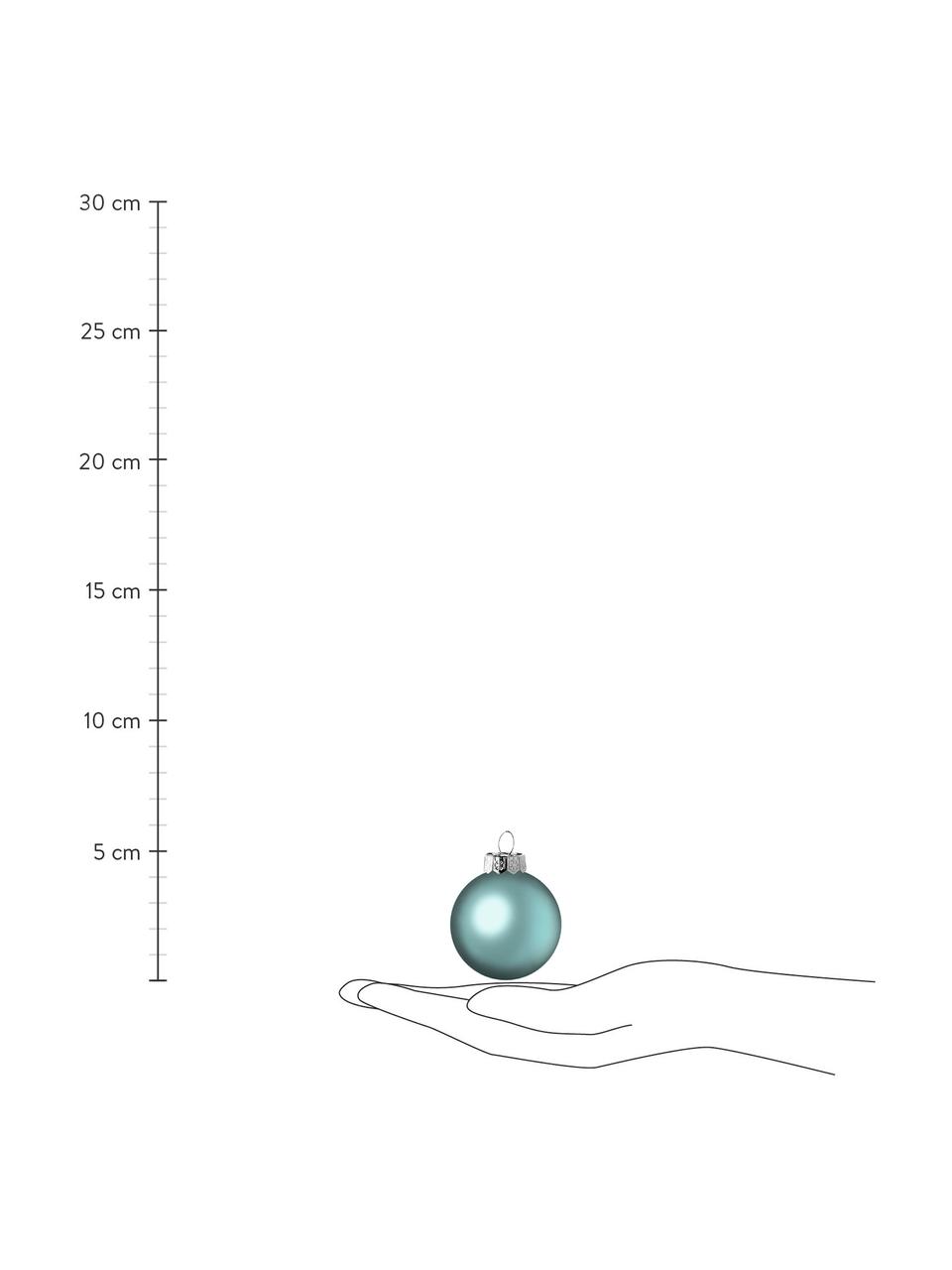Mini kerstballenset Evergreen Ø 4 cm, 16-delig, Blauw, Ø 4 cm