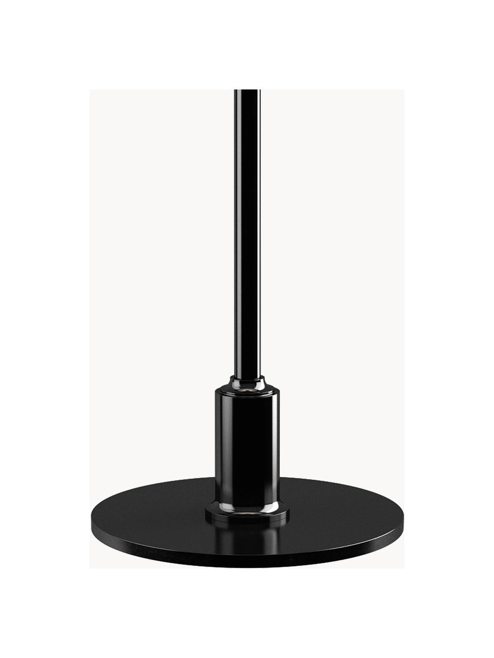 Lampa stołowa ze szkła dmuchanego PH 3½-2½, Stelaż: mosiądz metalizowany, Czarny, biały, Ø 33 x 47 cm