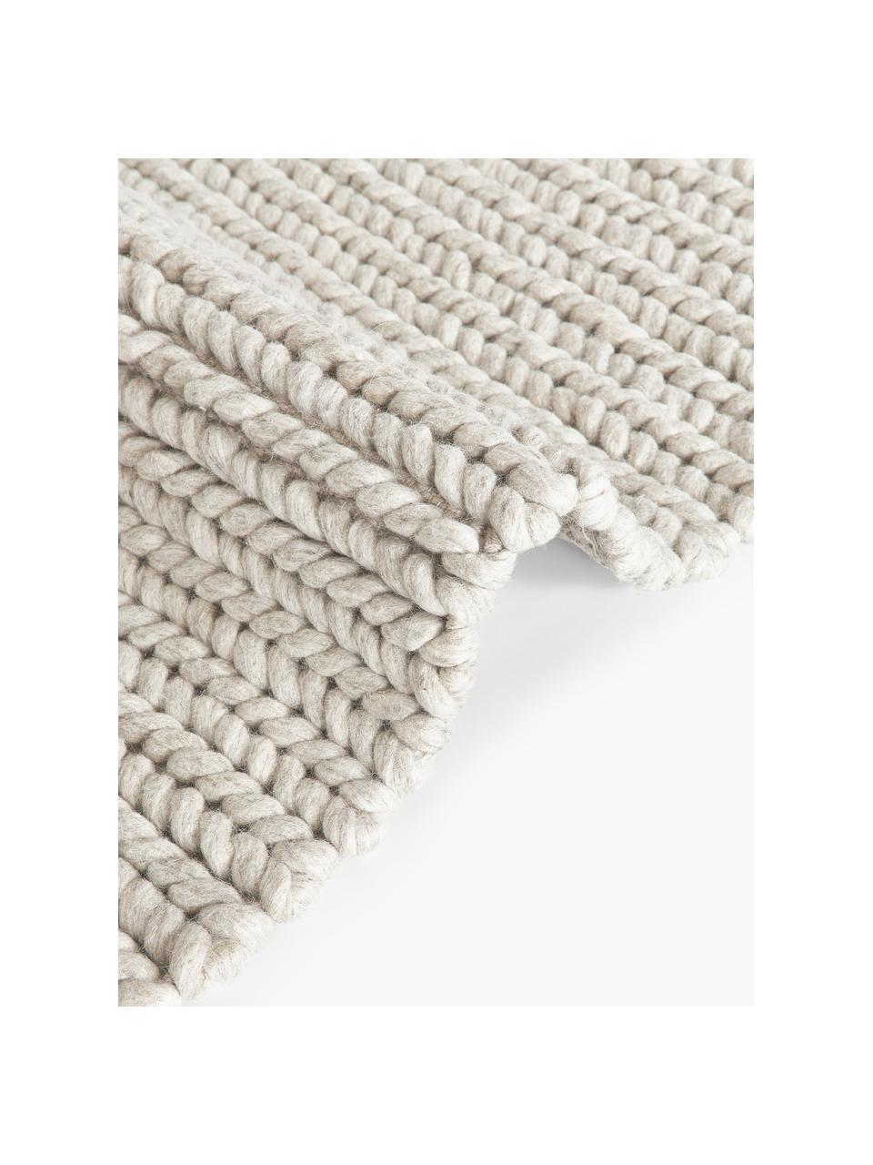 Alfombra de lana texturizada Bruna, 100% lana con certificado RWS

Las alfombras de lana se pueden aflojar durante las primeras semanas de uso, la pelusa se reduce con el uso diario, Beige, An 80 x L 150 cm (Tamaño XS)