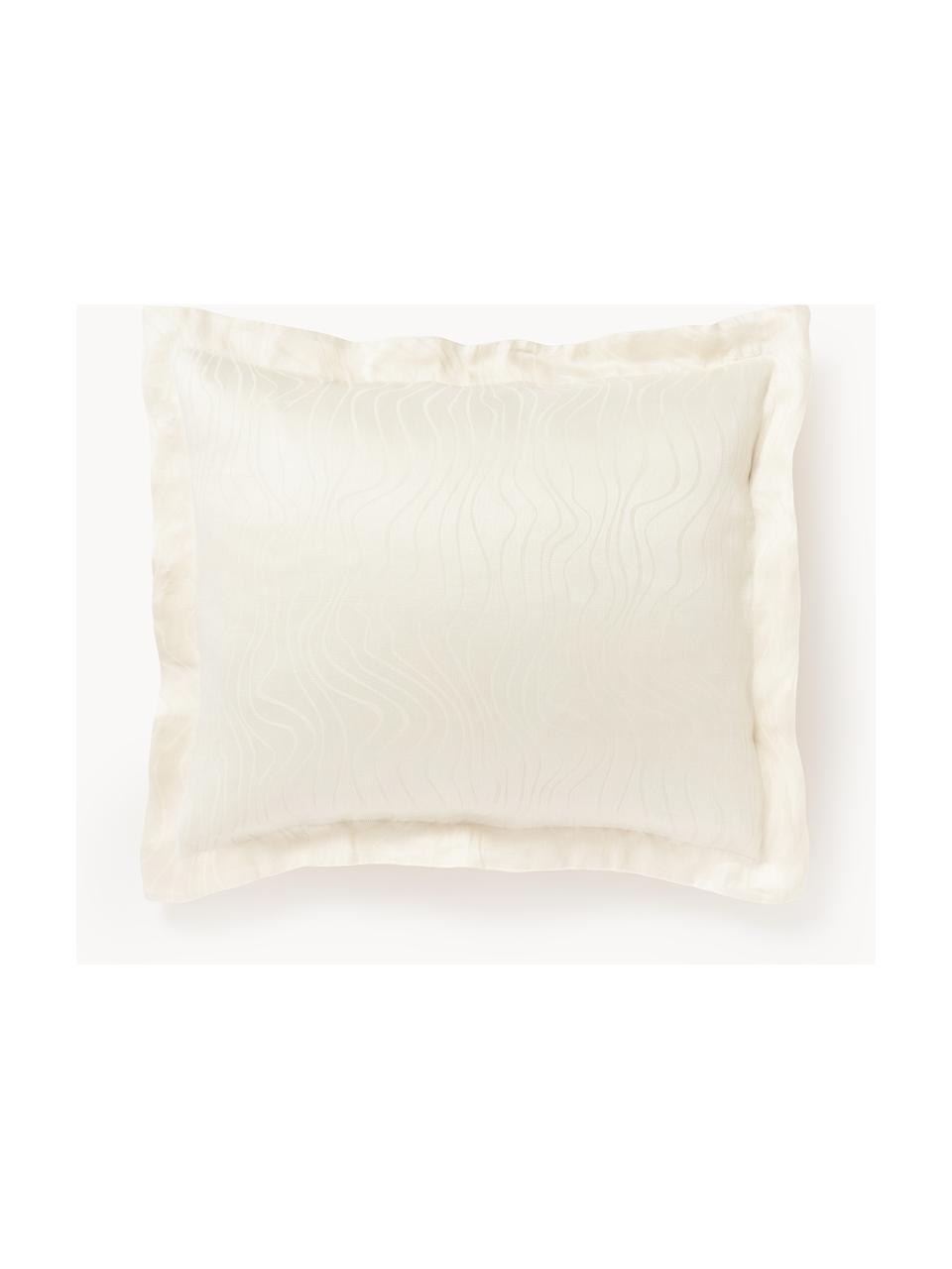 Mousseline dekbedovertrek Odile, Gebroken wit, B 60 x L 70 cm