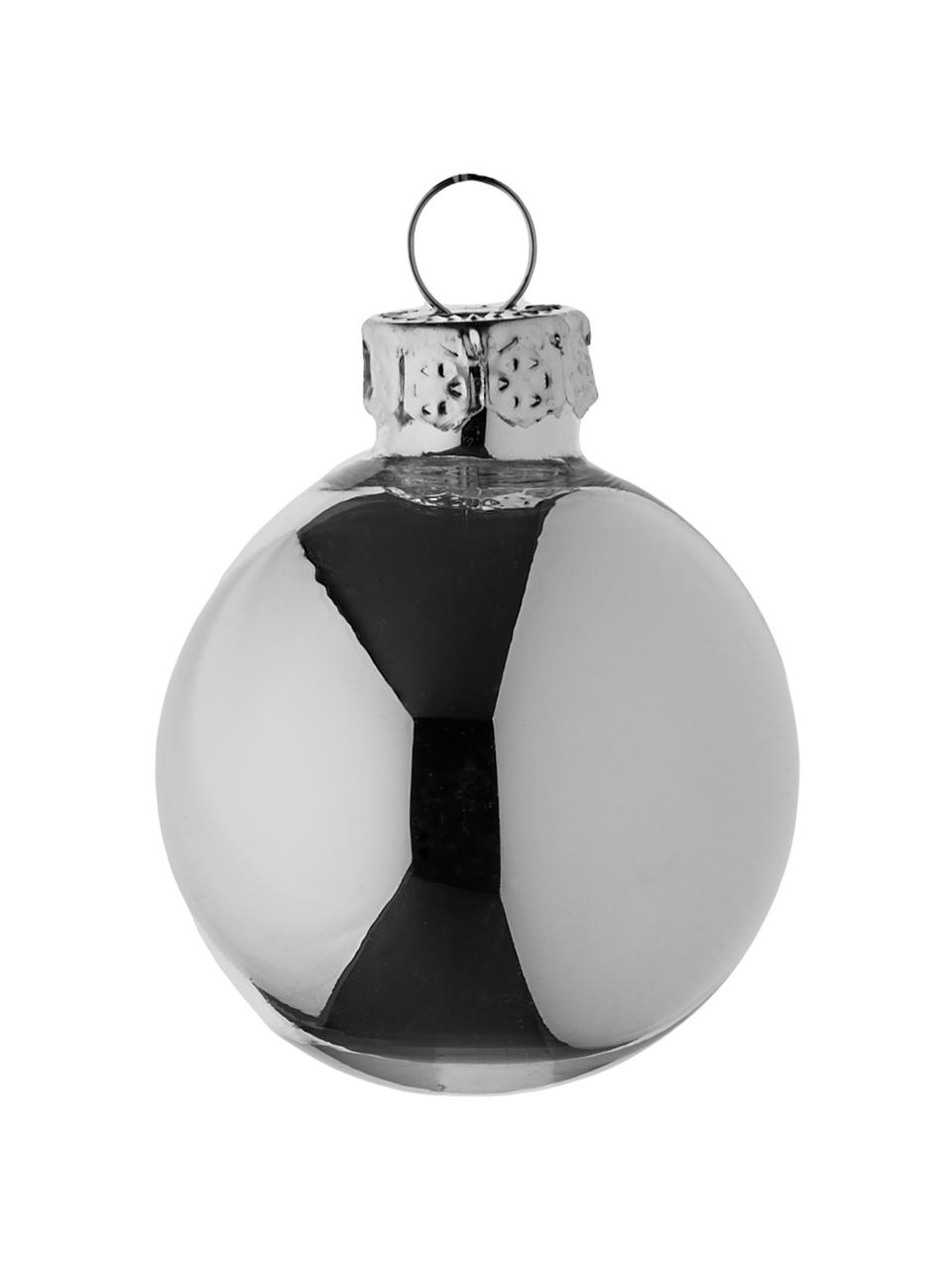 Bolas de Navidad minis Evergreen Ø 4 cm, 16 uds., Plateado, Ø 4 cm