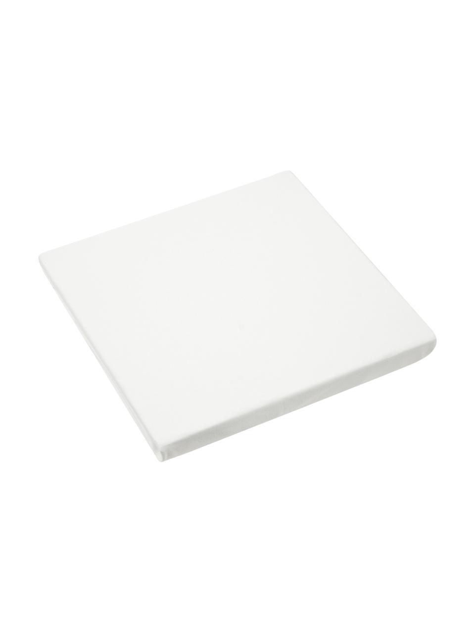 Napínací prostěradlo z žerzeje a elastanu Lara, 95% bavlna, 5% elastan, Krémově bílá, Š 90 cm, D 200 cm