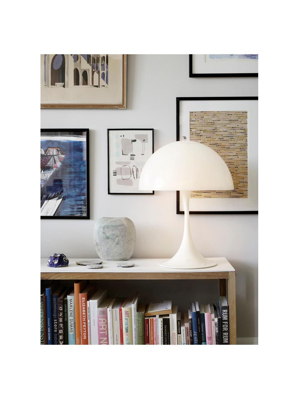Lámpara de mesa Panthella, Al 55 cm, Pantalla: plexiglás, Plexiglás blanco, Ø 40 x Al 55 cm