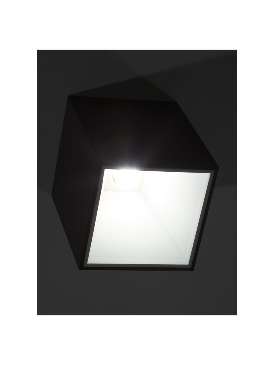 LED-Deckenspot Marty, Lampenschirm: Metall, pulverbeschichtet, Schwarz, Weiß, B 10 x H 12 cm