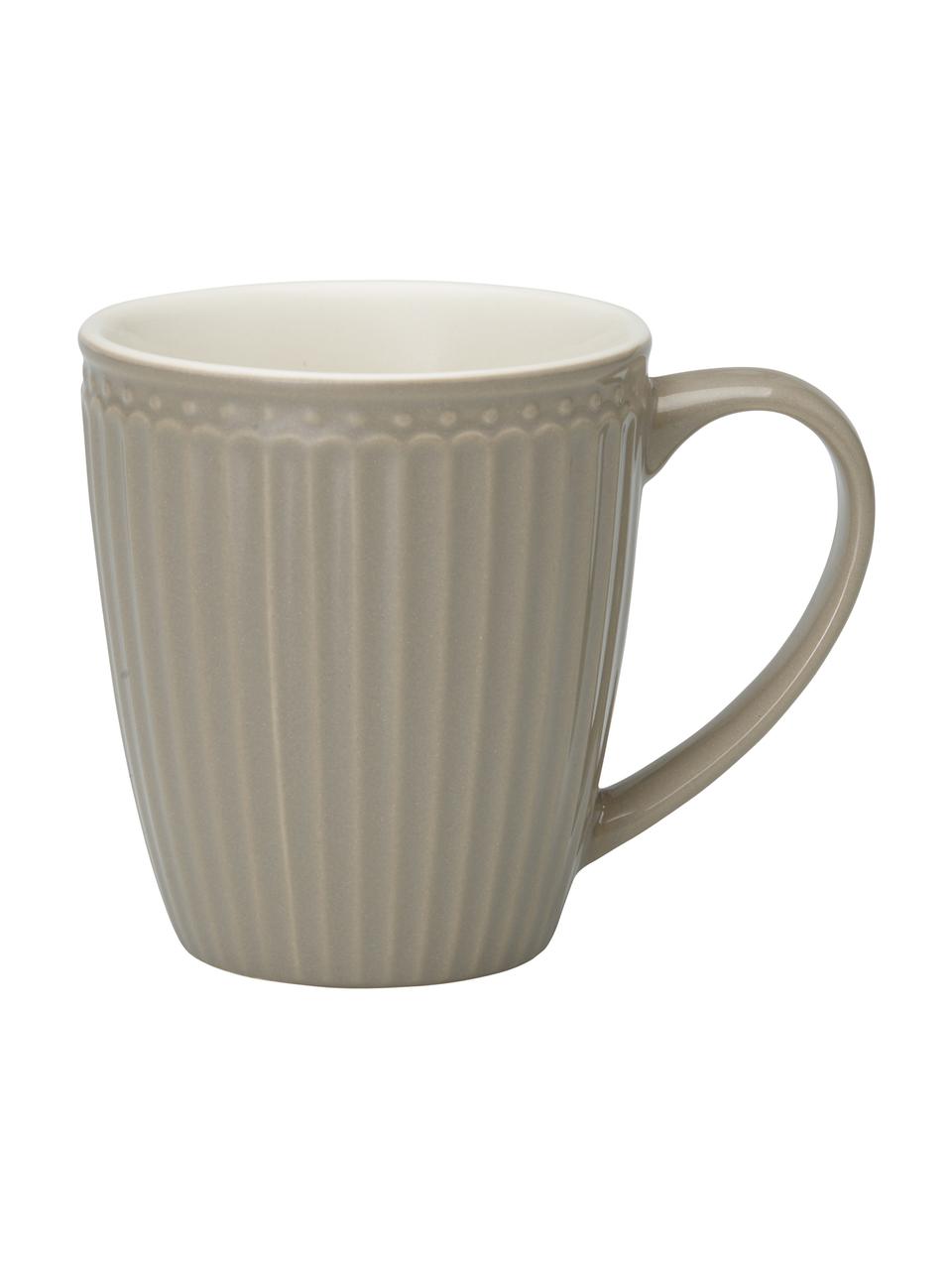 Tasse faite main Alice, 2 pièces, Gris