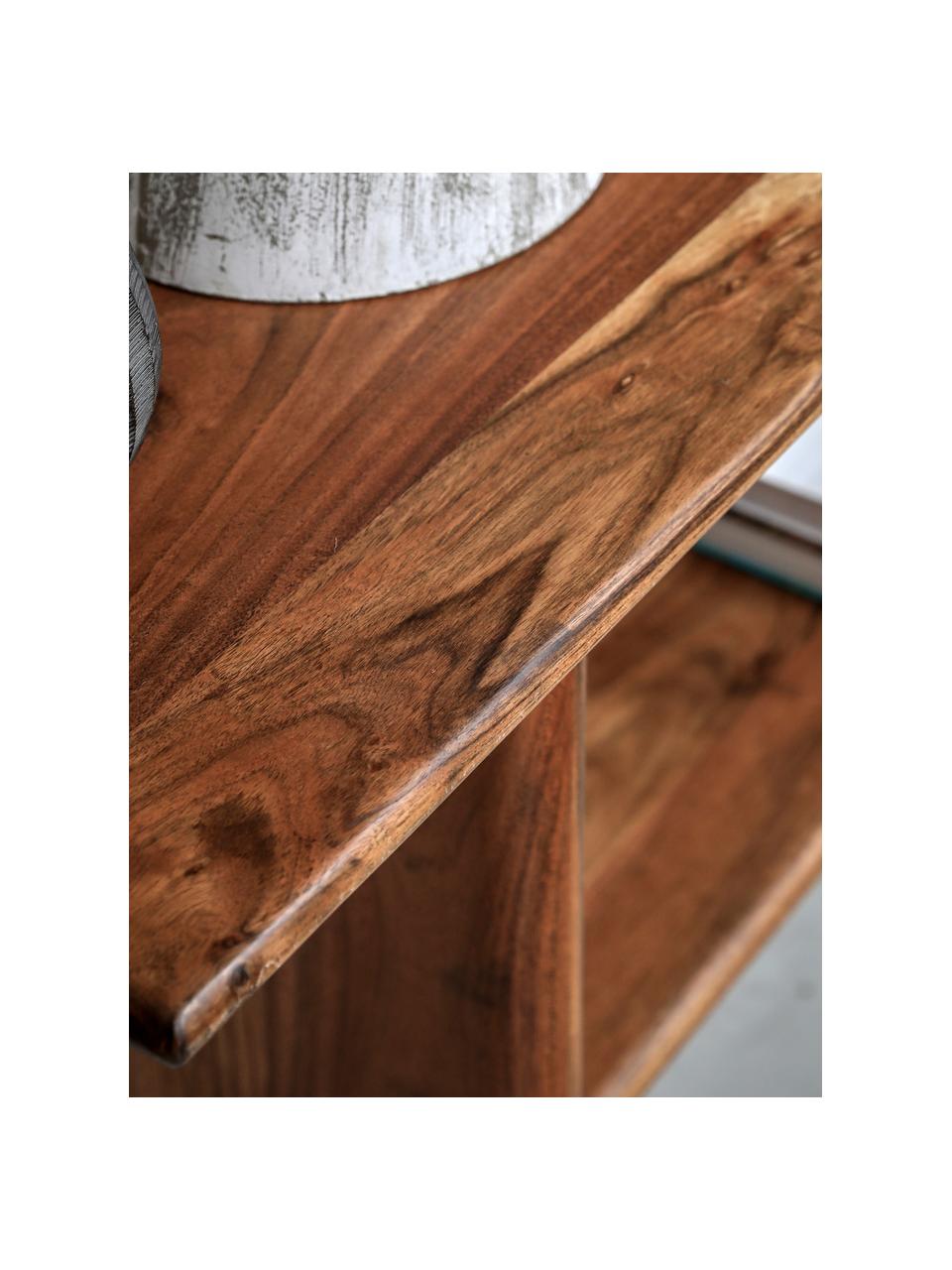 Cónsola de madera de acacia Borden, Madera de acacia, Madera de acacia, An 160 x Al 75 cm