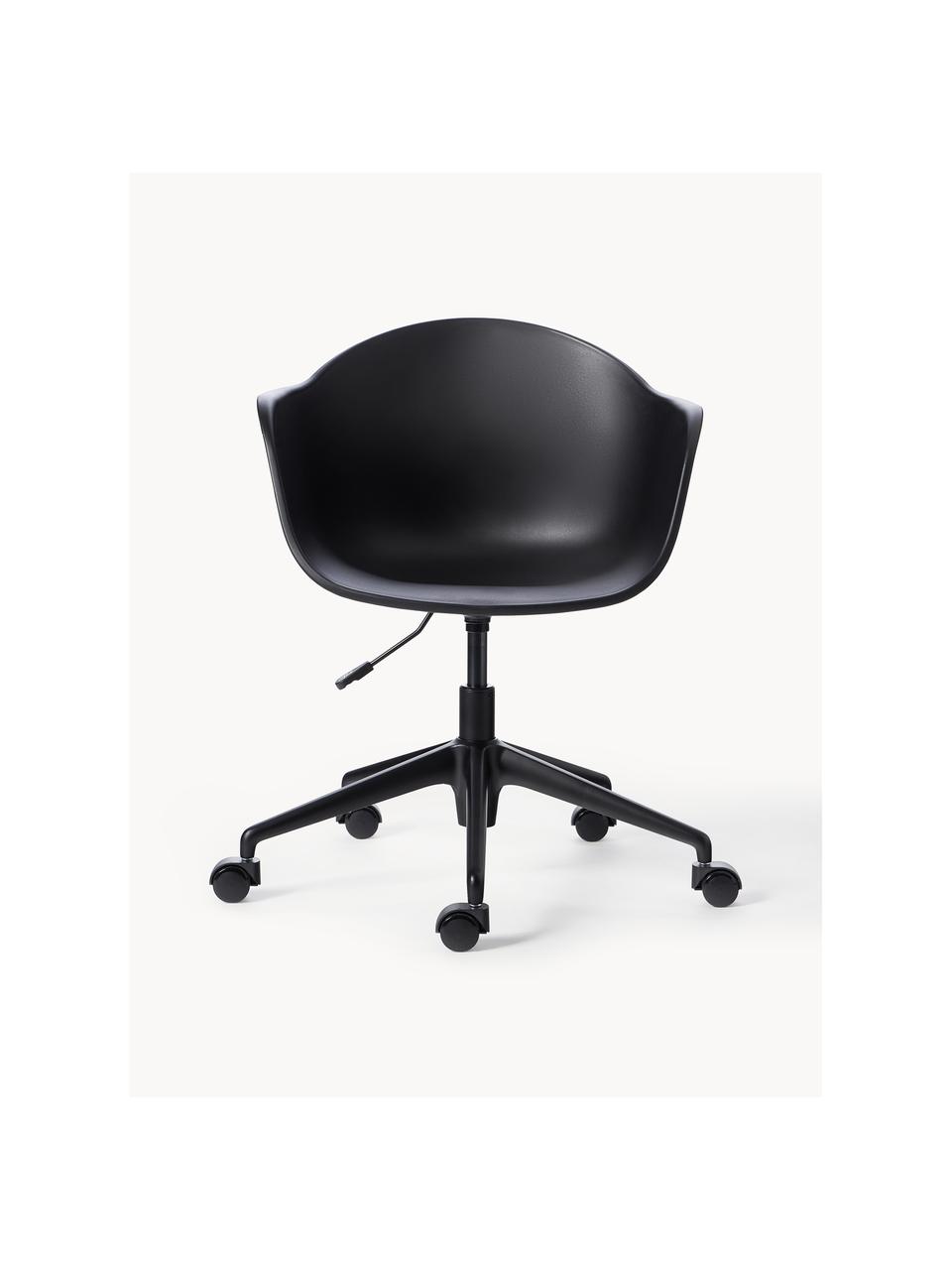 Chaise de bureau Claire, Noir, larg. 66 x prof. 60 cm