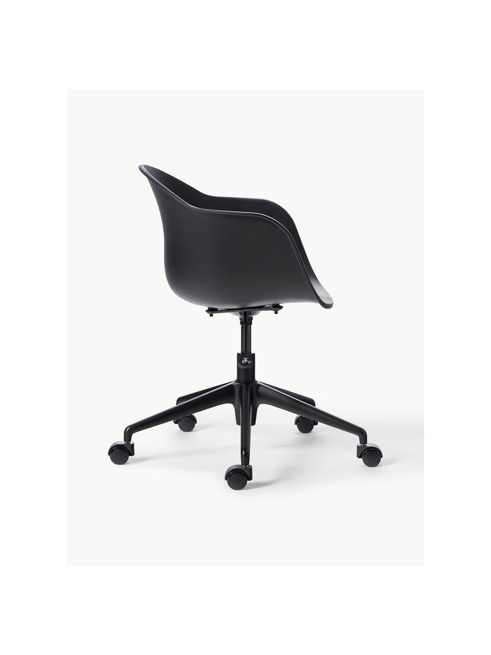 Chaise de bureau Claire, Noir, larg. 66 x prof. 60 cm