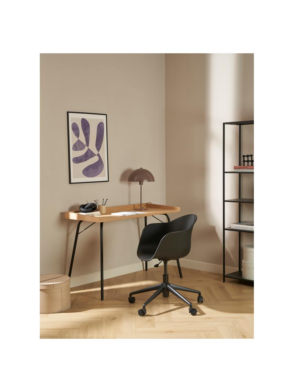 Chaise de bureau Claire, Noir, larg. 66 x prof. 60 cm