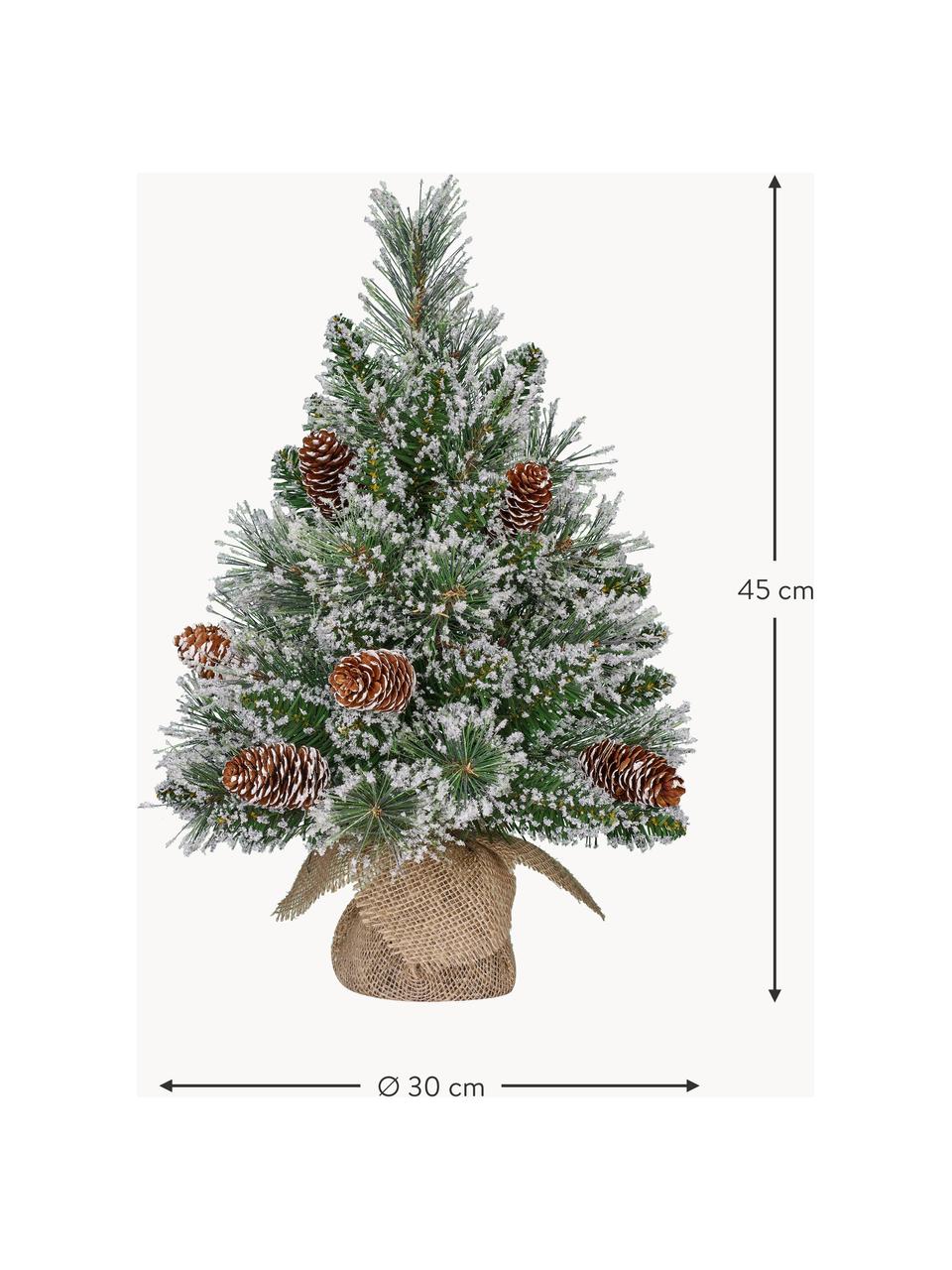 Árbol de Navidad con nieve artificial Vandans, tamaños diferentes, Plástico, Sin luces, Ø 30 x Al 45 cm