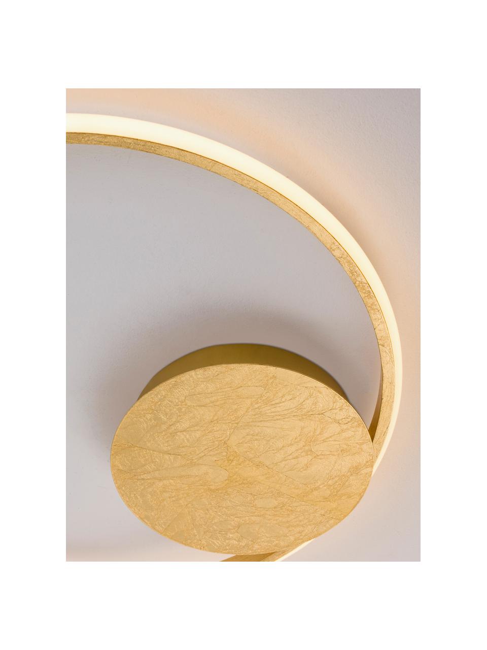 Stmievateľná stropná LED lampa Fuline, Gold Leaf, Ø 50 x V 5 cm
