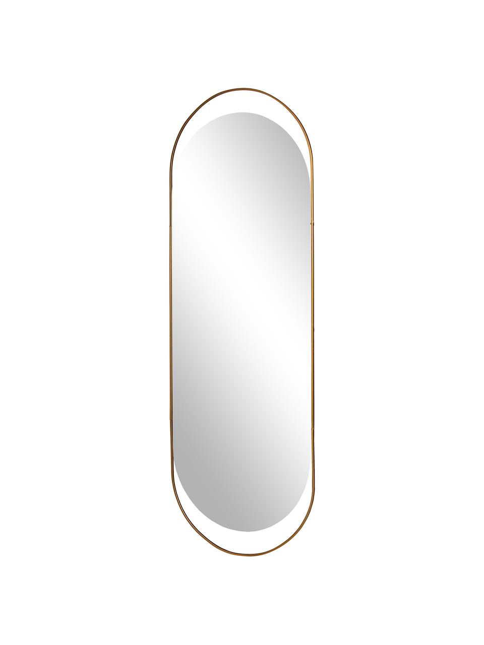 Espejo de pared ovalado Sanou, Espejo: cristal, Dorado, An 60 x Al 168 cm