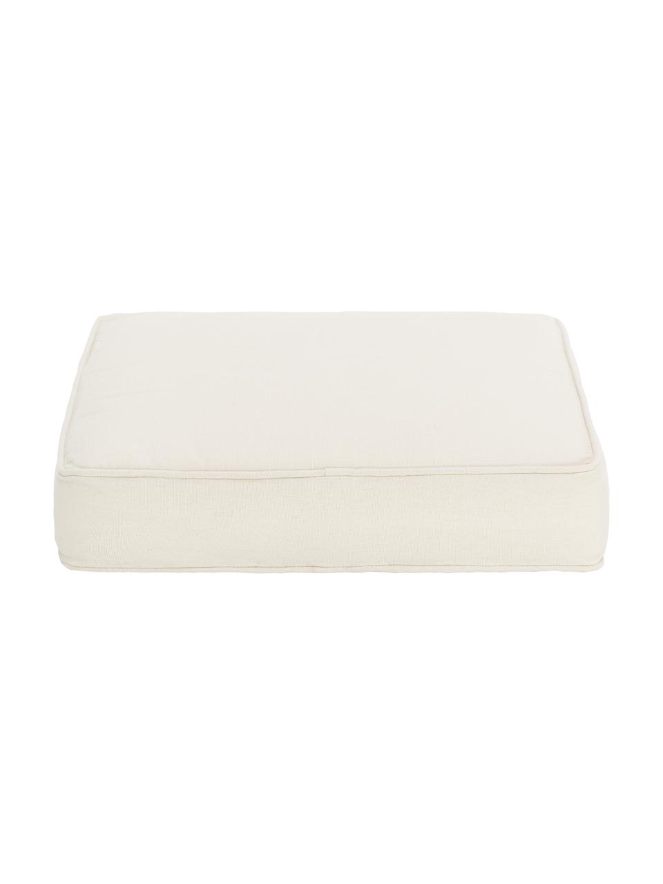 Cuscino sedia alto in cotone beige Zoey, Rivestimento: 100% cotone, Beige, Larg. 40 x Lung. 40 cm