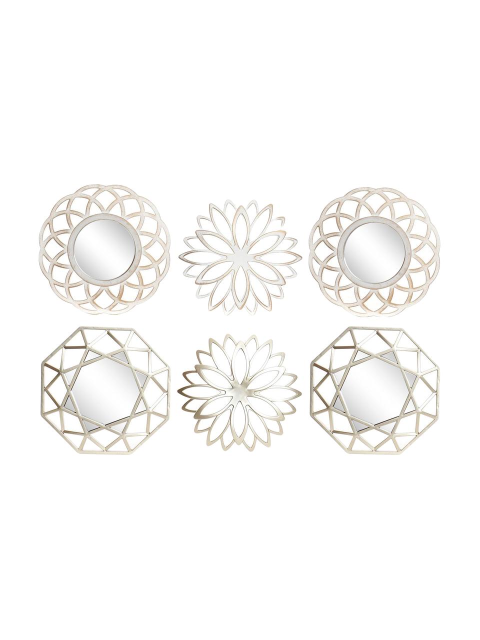 Set de decoración de pared Karo, 6 pzas., Polipropileno
Espejo de cristal
Cartón, Champán, blanco, Ø 25 cm