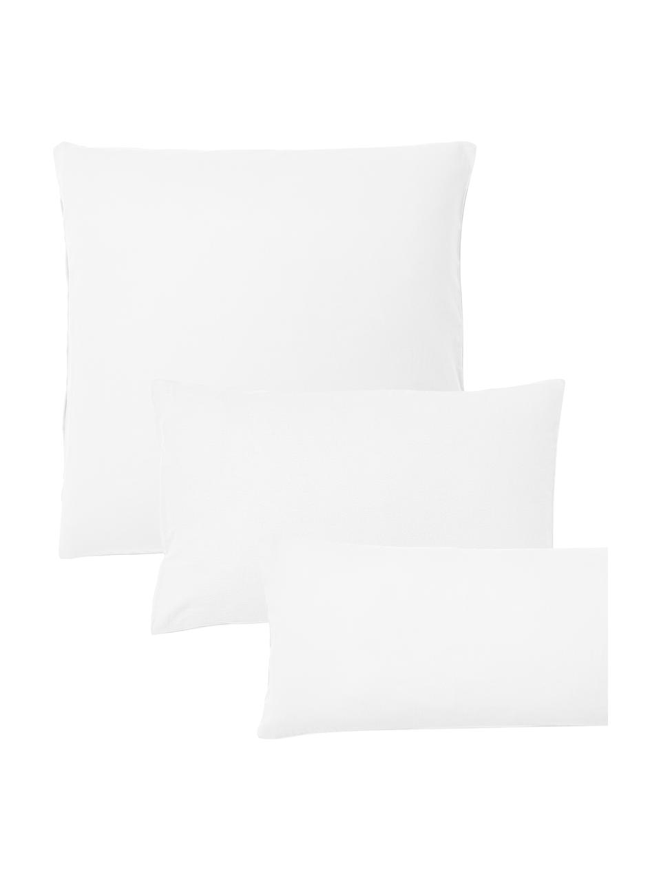 Flanelová obliečka na vankúš Biba, Biela, Š 40 x D 80 cm