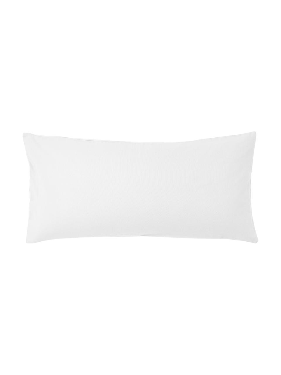 Flanelová obliečka na vankúš Biba, Biela, Š 40 x D 80 cm